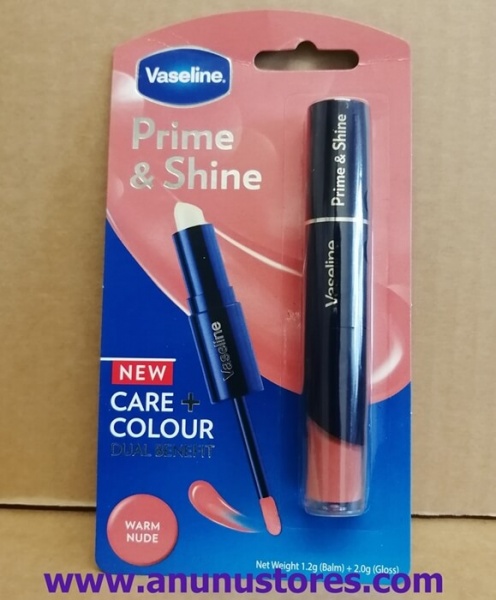 Vaseline Prime & Shine 2-in-1 Lip Balm
